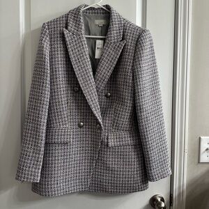LOFT Purple Blazer Classic Suit Jacket